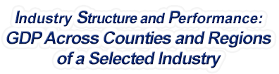 New Mexico - Gross Domestic Product Across Counties and Regions of a Selected Industry