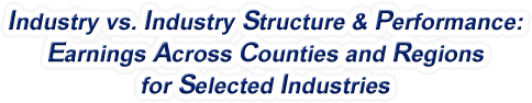 New Mexico - Industry vs. Industry Structure & Performance: Earnings Across Counties and Regions for Selected Industries